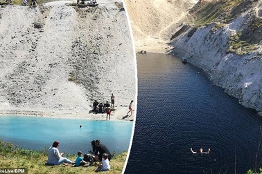 Hồ nước xanh trong bị nhuộm đen nhiều lần vì lý do... "khó đỡ"