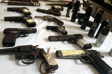 “Choáng” với “kho” vũ khí bị 141 Hà Nội thu giữ