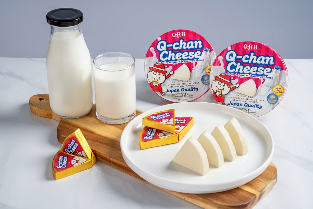 Bao bì mới của sản phẩm phô mai Q-chan - 1 Bao bì mới của sản phẩm phô mai Q-chan - 1