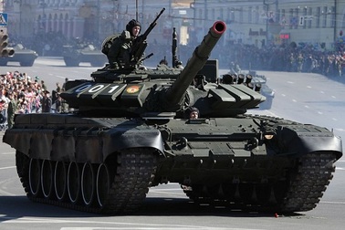 Xe tăng mới nhất của Nga xuất hiện tại buổi hợp luyện duyệt binh