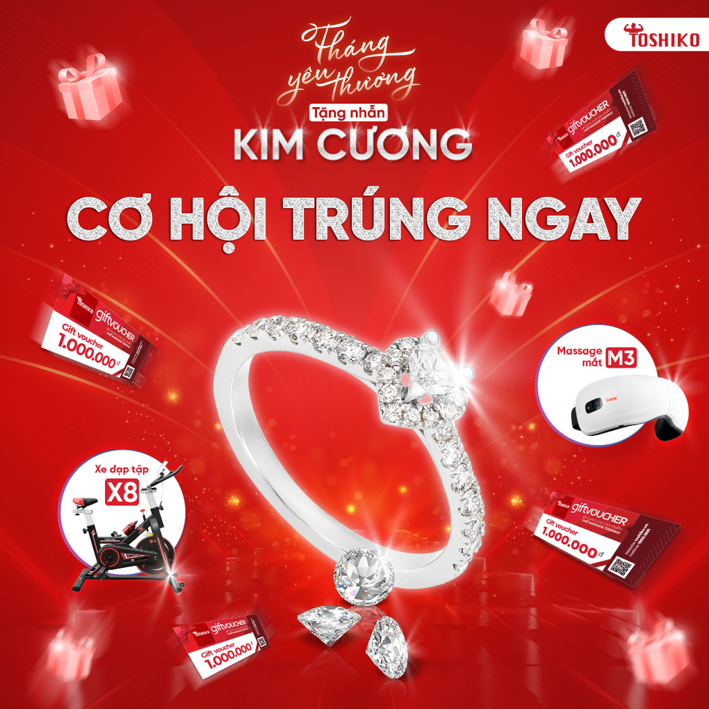 Cơ hội nhận nhẫn kim cương khi mua ghế massage Toshiko - 2 Cơ hội nhận nhẫn kim cương khi mua ghế massage Toshiko - 2