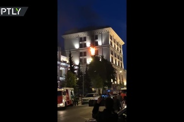 Ngân hàng trung ương Nga cháy trong đêm