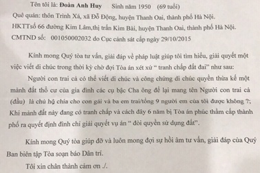 Con cả có quyền viết di chúc và công chứng di chúc thay bố mẹ không?