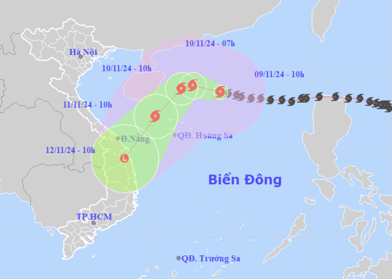 Bão Yinxing nhiều ngày duy trì cấp rất mạnh trước khi suy yếu nhanh - 1