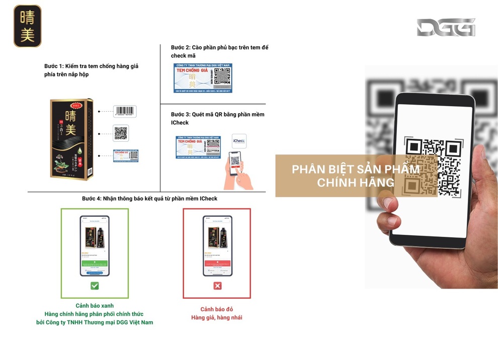 Bí kíp phân biệt dầu gội nhuộm tóc thảo dược Komi chính hãng đến từ Nhật Bản - 2 Bí kíp phân biệt dầu gội nhuộm tóc thảo dược Komi chính hãng đến từ Nhật Bản - 2