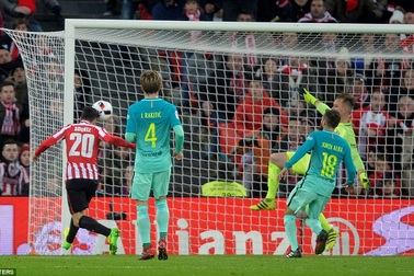 Barcelona gục ngã trước Bilbao tại San Mames