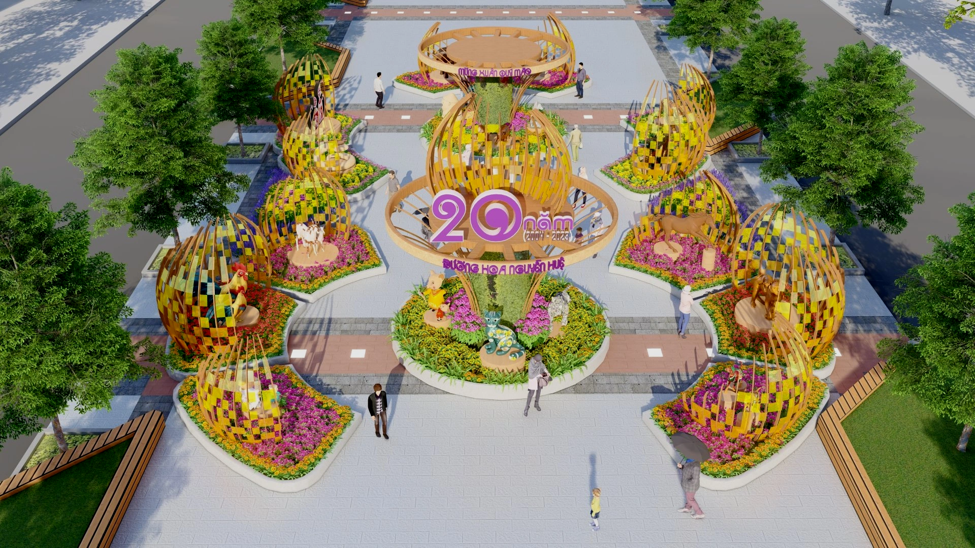 Diện mạo Đường hoa Nguyễn Huệ TPHCM Tết Quý Mão 2023 - 3 Diện mạo Đường hoa Nguyễn Huệ TPHCM Tết Quý Mão 2023 - 3