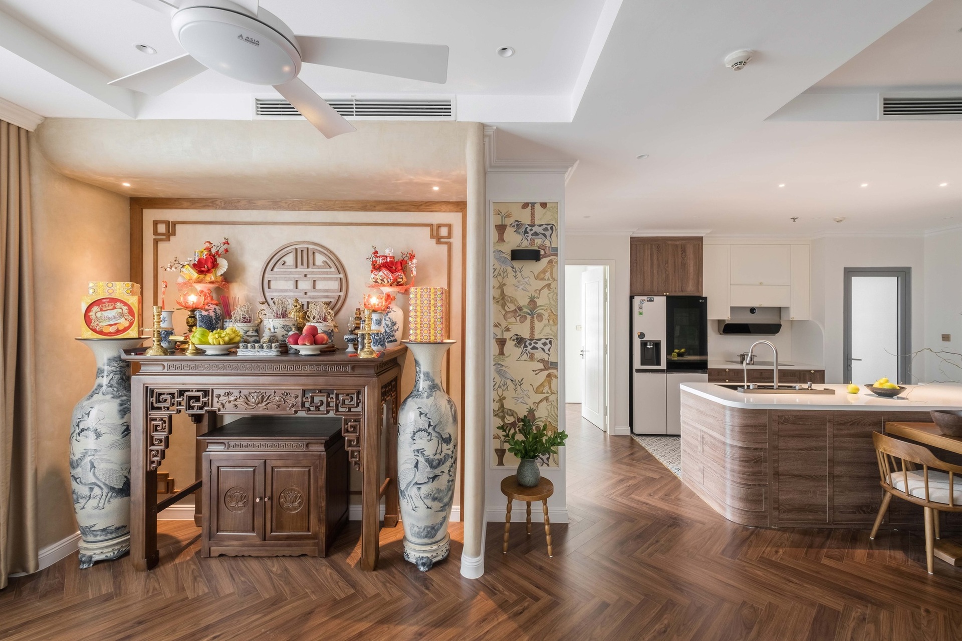 Tổ ấm 157m2 đẹp như mơ của cặp đôi ở Hà Nội từng lao đao vì khởi nghiệp - 1 Tổ ấm 157m2 đẹp như mơ của cặp đôi ở Hà Nội từng lao đao vì khởi nghiệp - 1