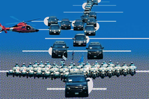 Dàn xe 50 chiếc hộ tống Tổng thống Trump tới gặp ông Kim Jong-un