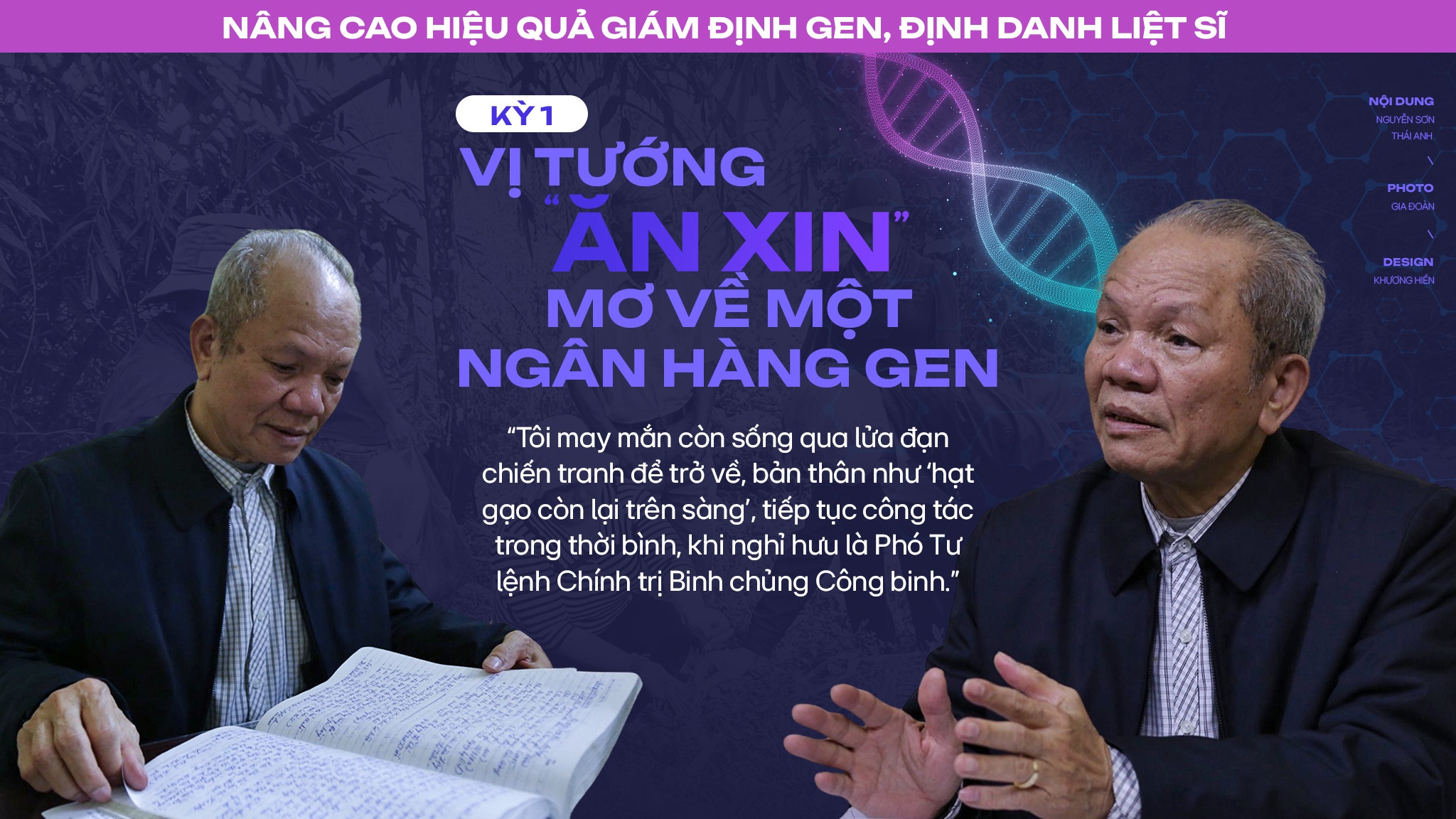 Vị tướng "ăn xin" mơ về một ngân hàng gen