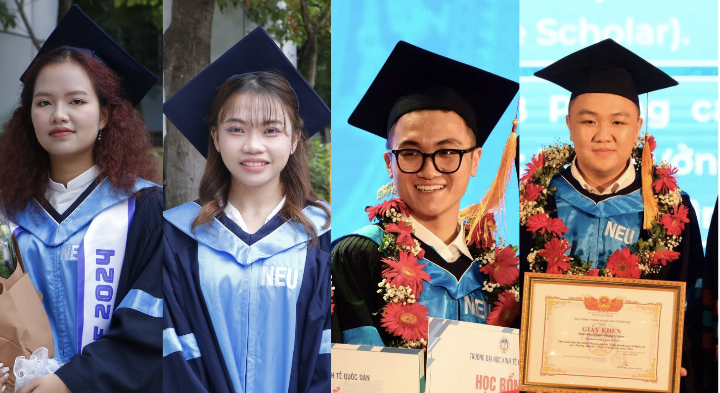 לראשונה, באוניברסיטה הלאומית לכלכלה יש 4 סטודנטים עם ציונים מושלמים - 2 ĐH Kinh tế Quốc dân lần đầu có 4 thủ khoa đạt điểm tuyệt đối - 2