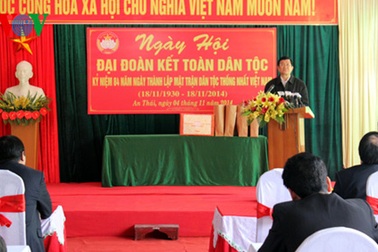 Chủ tịch nước dự ngày hội đại đoàn kết dân tộc