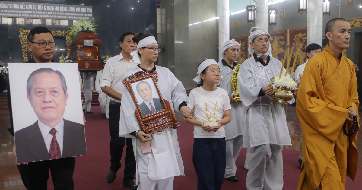 View - Lễ viếng GS.TS Đặng Lương Mô - nhà khoa học tiêu biểu của thế giới | Báo Dân trí