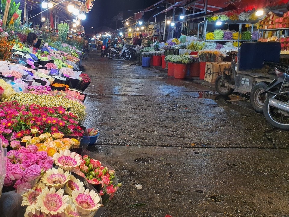Chợ hoa Tết sầm uất nhất Hà Nội vắng chưa từng có vì dịch Covid-19 - 8 Chợ hoa Tết sầm uất nhất Hà Nội vắng chưa từng có vì dịch Covid-19 - 8