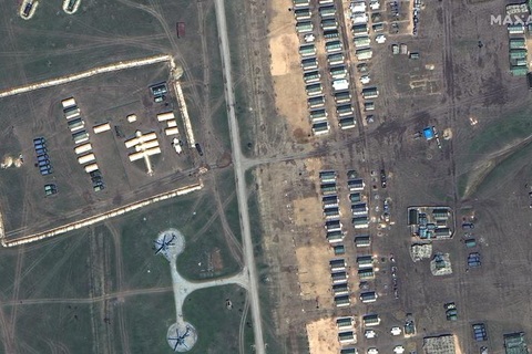 Ảnh vệ tinh hé lộ quy mô lực lượng Nga gần biên giới Ukraine