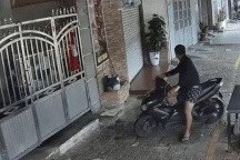 Tên trộm mặc quần chấm bi, có hành động "lạ" trước khi tẩu thoát