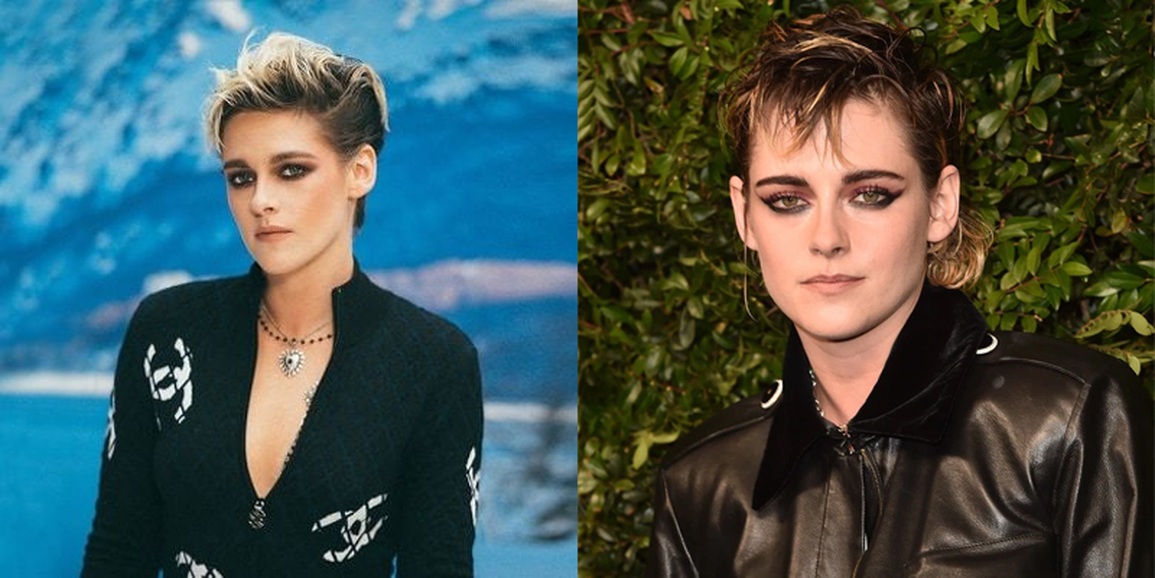 Kristen Stewart suddenly wears a stylish dress after a series of standard men's outfits - 3