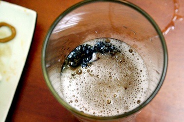 Suýt uống phải dị vật trong bia chai Hà Nội