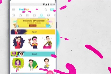 Giới thiệu về MojiPop, ứng dụng tạo ra nhãn dán từ chính gương mặt bạn