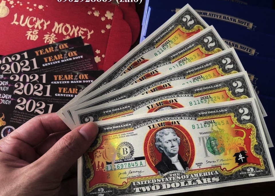 Cầu may bằng hàng ngoại: Đổi 300.000 đồng lấy tờ 2 USD in hình trâu - 1 Cầu may bằng hàng ngoại: Đổi 300.000 đồng lấy tờ 2 USD in hình trâu - 1