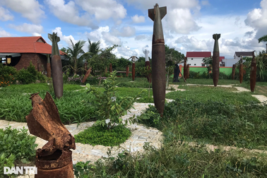 Khu vườn kỷ vật "có một không hai" của cựu chiến binh