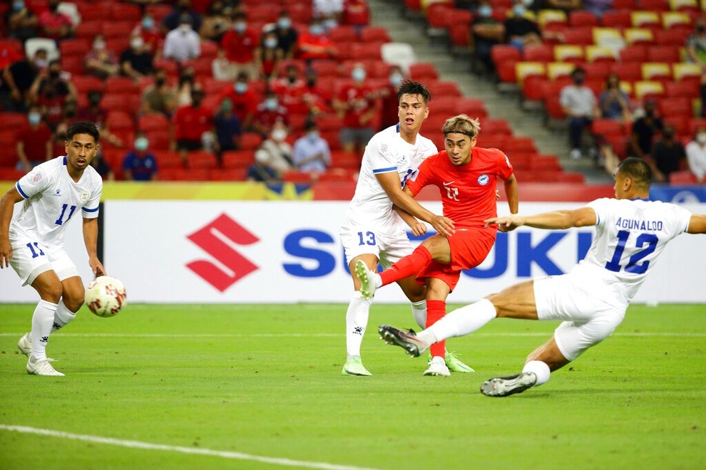 Đánh bại Philippines, Singapore vươn lên dẫn đầu bảng A AFF Cup 2020 - 2 Đánh bại Philippines, Singapore vươn lên dẫn đầu bảng A AFF Cup 2020 - 2