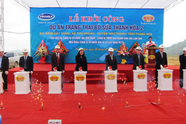 Vinamilk khởi công xây dựng trang trại bò sữa Thanh Hóa 2
