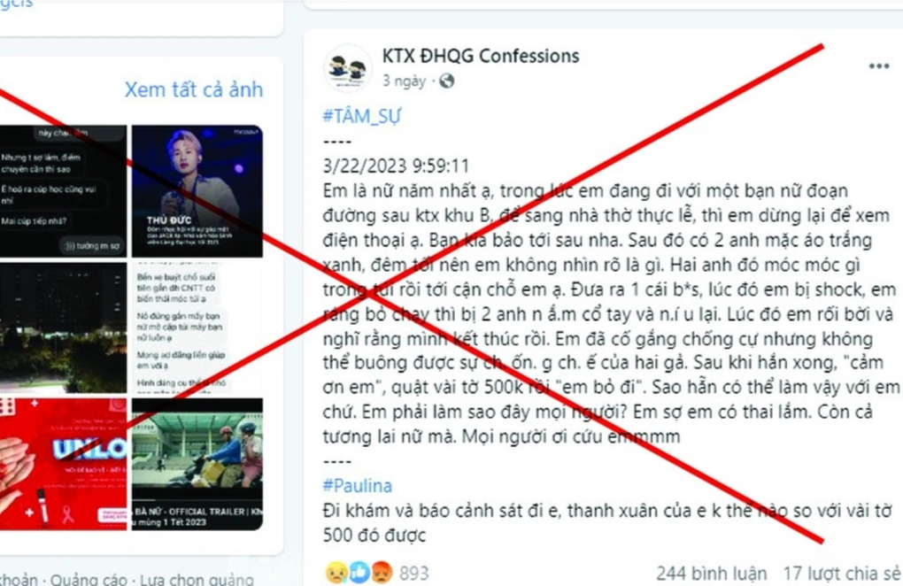 Thông tin nữ sinh bị 2 thanh niên tấn công tình dục là tin giả - 1