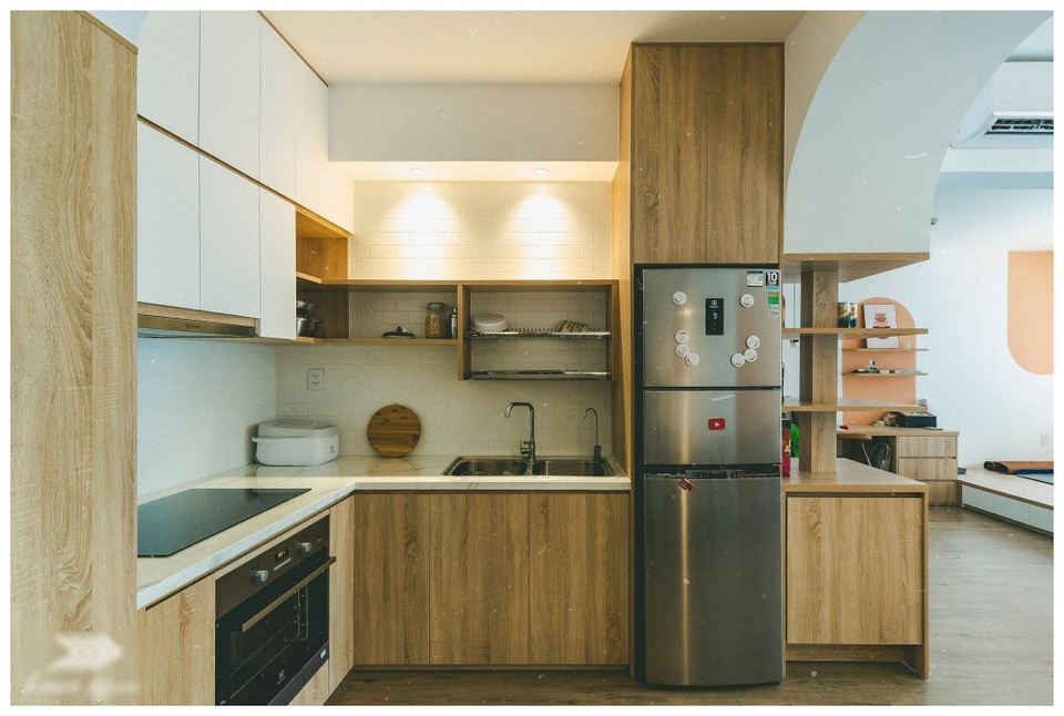 Căn hộ 67m2 trẻ trung, cá tính nhờ sự kết hợp kinh điển của những khối màu - 6 Căn hộ 67m2 trẻ trung, cá tính nhờ sự kết hợp kinh điển của những khối màu - 6
