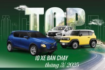 Loạt xe bán chạy tháng 3: VinFast vẫn áp đảo, Hyundai trở lại "đường đua"