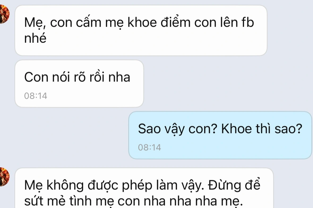 Rầm rộ khoe con chẳng học hành gì vẫn đỗ lớp 10 trường top - 2 Rầm rộ khoe con chẳng học hành gì vẫn đỗ lớp 10 trường top - 2
