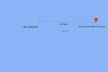 Tàu câu mực chìm ở Hoàng Sa, 47 ngư dân được cứu sống