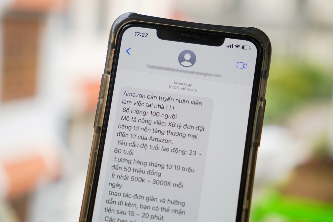 Tin nhắn rác mạo danh Amazon tràn lan trên iMessage - 1 Tin nhắn rác mạo danh Amazon tràn lan trên iMessage - 1