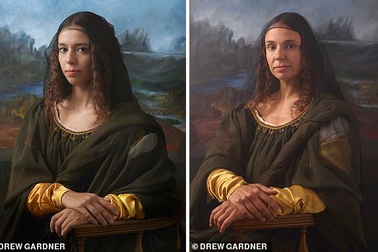 Hậu duệ nàng Mona Lisa tái hiện siêu phẩm hội họa
