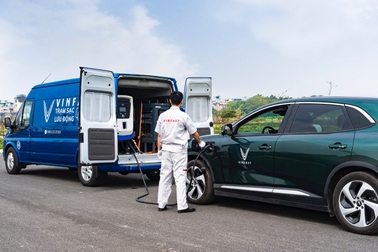 Vinfast triển khai dịch vụ sạc pin lưu động 24/7 trên toàn quốc