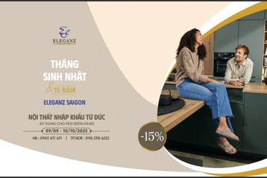 Tháng sinh nhật Eleganz Furniture - Ưu đãi 15% nhân kỷ niệm 15 năm Eleganz Saigon