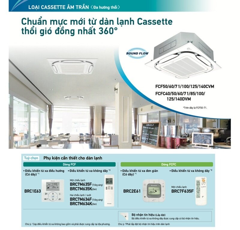Điều hòa Daikin âm trần FCF71CVM/RZF71CV2V chất lượng "đỉnh chóp" mà giá đang hạ sâu!