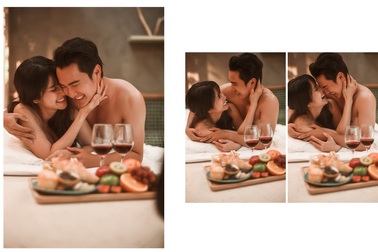 Ảnh cưới bán nude của Thảo Trang với ông xã kém 9 tuổi