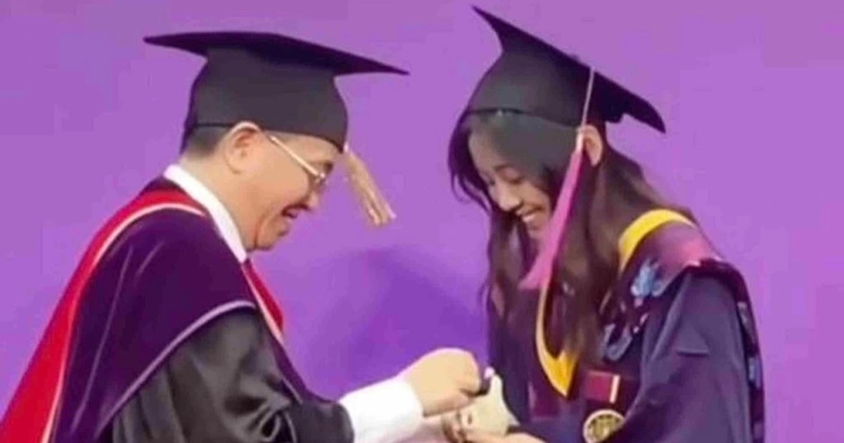Tranh cãi việc sinh viên, nghiên cứu sinh mang Labubu lên nhận bằng