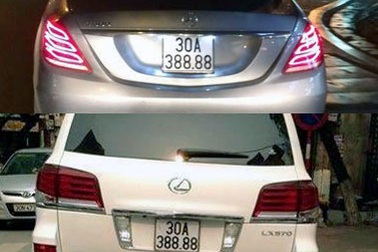 Hà Nội: Hai xế hộp bạc tỷ cùng chung biển số siêu đẹp