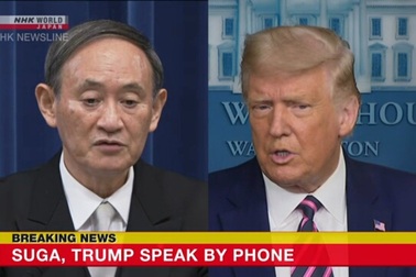 Thủ tướng Nhật nhấn mạnh liên minh với Mỹ trong điện đàm với ông Trump