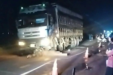 Lọt gầm xe tải, đôi nam nữ tử vong ở TPHCM