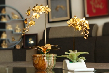 Karalux ra mắt bộ sưu tập hoa phong lan mạ vàng làm quà tặng Tết 2018