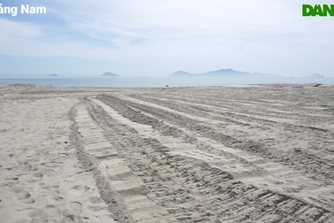 Toàn cảnh dự án tái tạo biển Cửa Đại đang hoàn thành