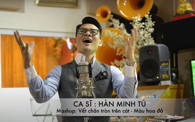 Ca sĩ Hàn Minh Tú ra mắt MV ''Vết chân tròn trên cát - Màu hoa đỏ'' - Ảnh 1.