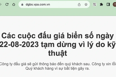 Vụ sập web đấu giá biển số đẹp: Nên đấu thầu lựa chọn đơn vị đủ năng lực?