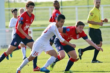 U19 Việt Nam thua trước Liên quân Học viện JMG Bỉ và Ghana