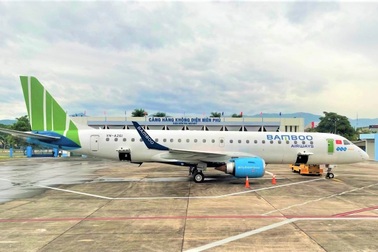 Sân bay Điện Biên lần đầu tiên đón phản lực Embraer 190