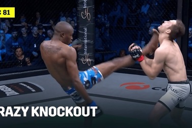 Tung cước đạp “nhanh như điện”, võ sĩ MMA khiến đối thủ lật hàm