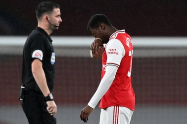 Arsenal 1-1 Leicester: Nketiah bỗng nhiên thành tội đồ